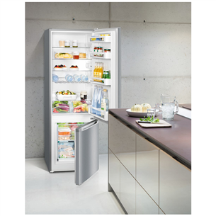 Liebherr,  266 л, высота 162 см, серебристый - Холодильник