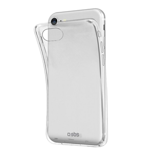 SBS Skinny Cover, iPhone SE 2022/2020, läbipaistev - Silikoonümbris