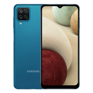 Samsung Galaxy A12, 64 ГБ, синий - Смартфон