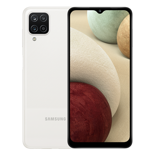 Samsung Galaxy A12, 32 GB, valge - Nutitelefon