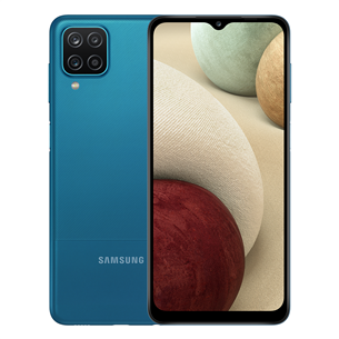 Samsung Galaxy A12, 32 GB, sinine - Nutitelefon