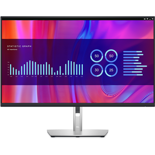 Dell P3223DE, 32'', QHD, LED IPS, USB-C, must/hõbe - Monitor P3223DE