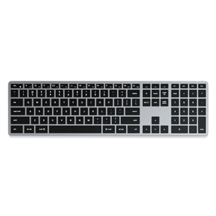Satechi Slim X3 Bluetooth Backlit Keyboard, подсветка, SWE, серый/черный - Беспроводная клавиатура