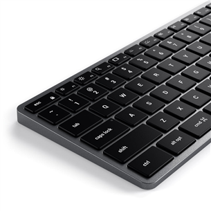 Satechi Slim X3 Bluetooth Backlit Keyboard, подсветка, SWE, серый/черный - Беспроводная клавиатура