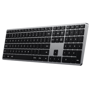 Satechi Slim X3 Bluetooth Backlit Keyboard, подсветка, SWE, серый/черный - Беспроводная клавиатура