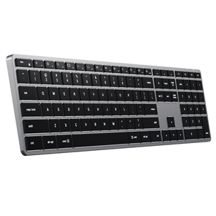 Satechi Slim X3 Bluetooth Backlit Keyboard, подсветка, SWE, серый/черный - Беспроводная клавиатура