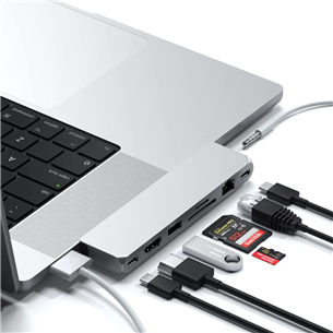 Satechi Pro Hub Max, hõbe - USB-C jagaja