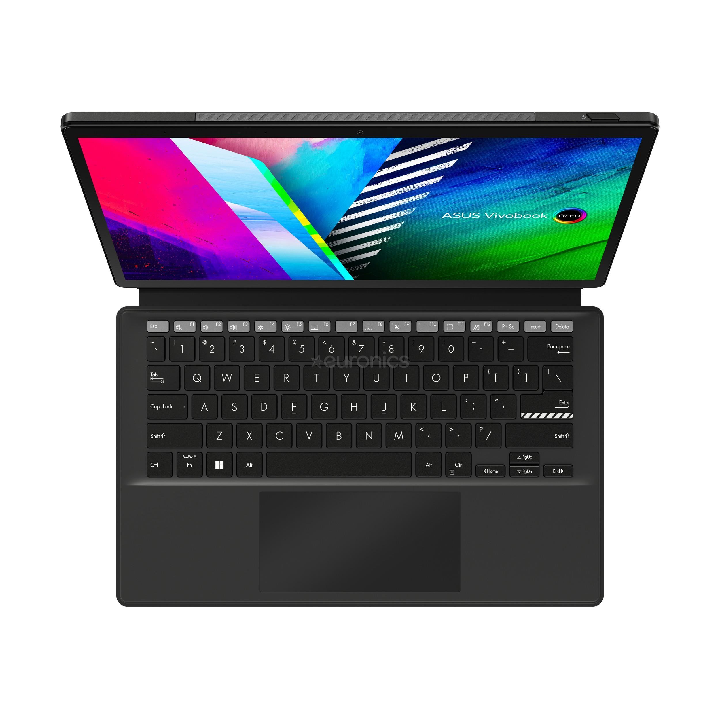 Asus Vivobook 13 Slate OLED, 13,3'', FHD, N6000, 8 GB, 256 GB, W11H, ENG, puutetundlik, must - Sülearvuti