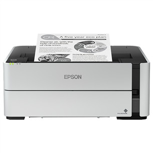 Epson EcoTank M1180 Mono, WiFi, LAN, dupleks, valge - Tindiprinter C11CG94403