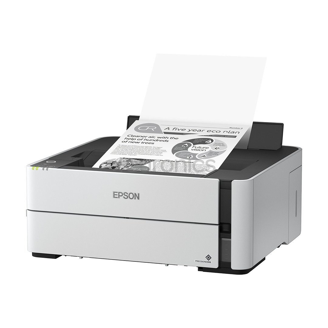 Epson EcoTank M1180 Mono, WiFi, LAN, dupleks, valge - Tindiprinter