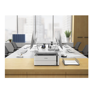 Epson EcoTank M1180 Mono, WiFi, LAN, dupleks, valge - Tindiprinter