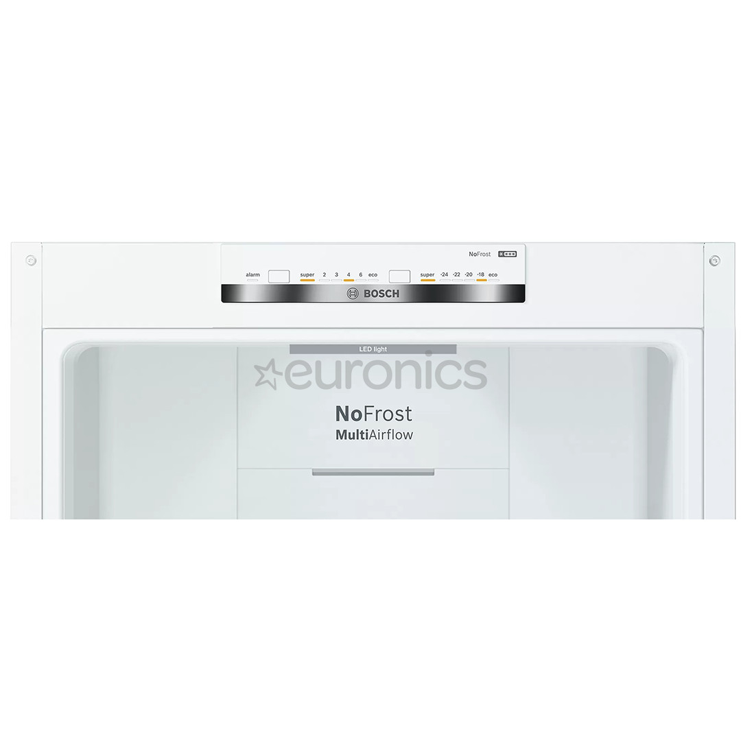 Bosch, NoFrost, 326 L, height 186 cm, white - Refrigerator