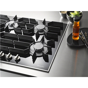 Miele, width 94.2 cm, black - Built-in Gas Hob