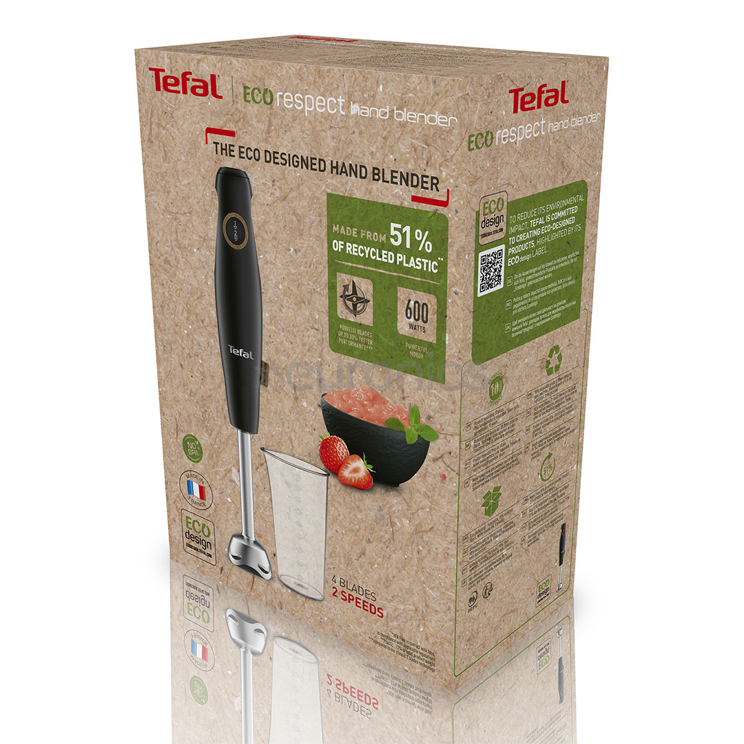 Tefal Eco Respect, 600 Вт, черный - Погружной блендер