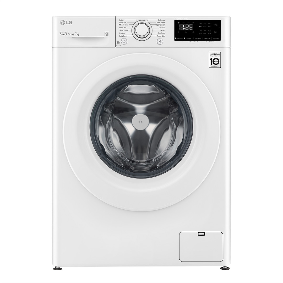 LG, 7 kg, sügavus 47,5 cm, 1200 p/min - Eestlaetav pesumasin