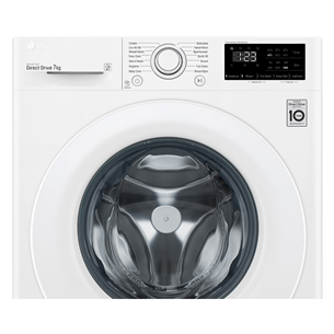 LG, 7 kg, depth 47.5 cm, 1200 rpm - Front Load Washing Machine