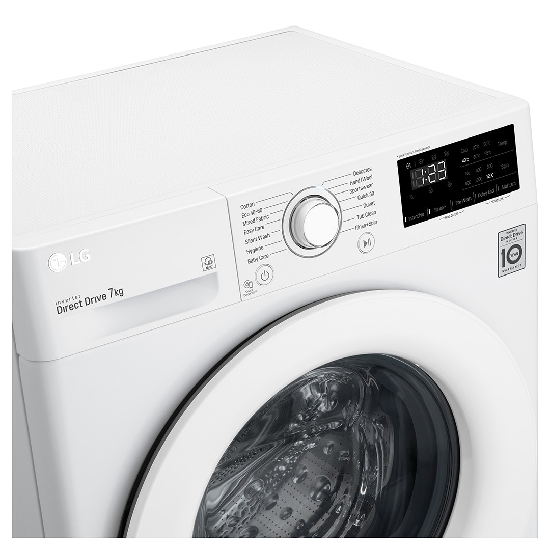 LG, 7 kg, sügavus 47,5 cm, 1200 p/min - Eestlaetav pesumasin