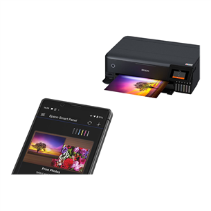 Epson EcoTank L8180, A3+, WiFi, LAN, SD, must - Multifunktsionaalne värvi-tindiprinter