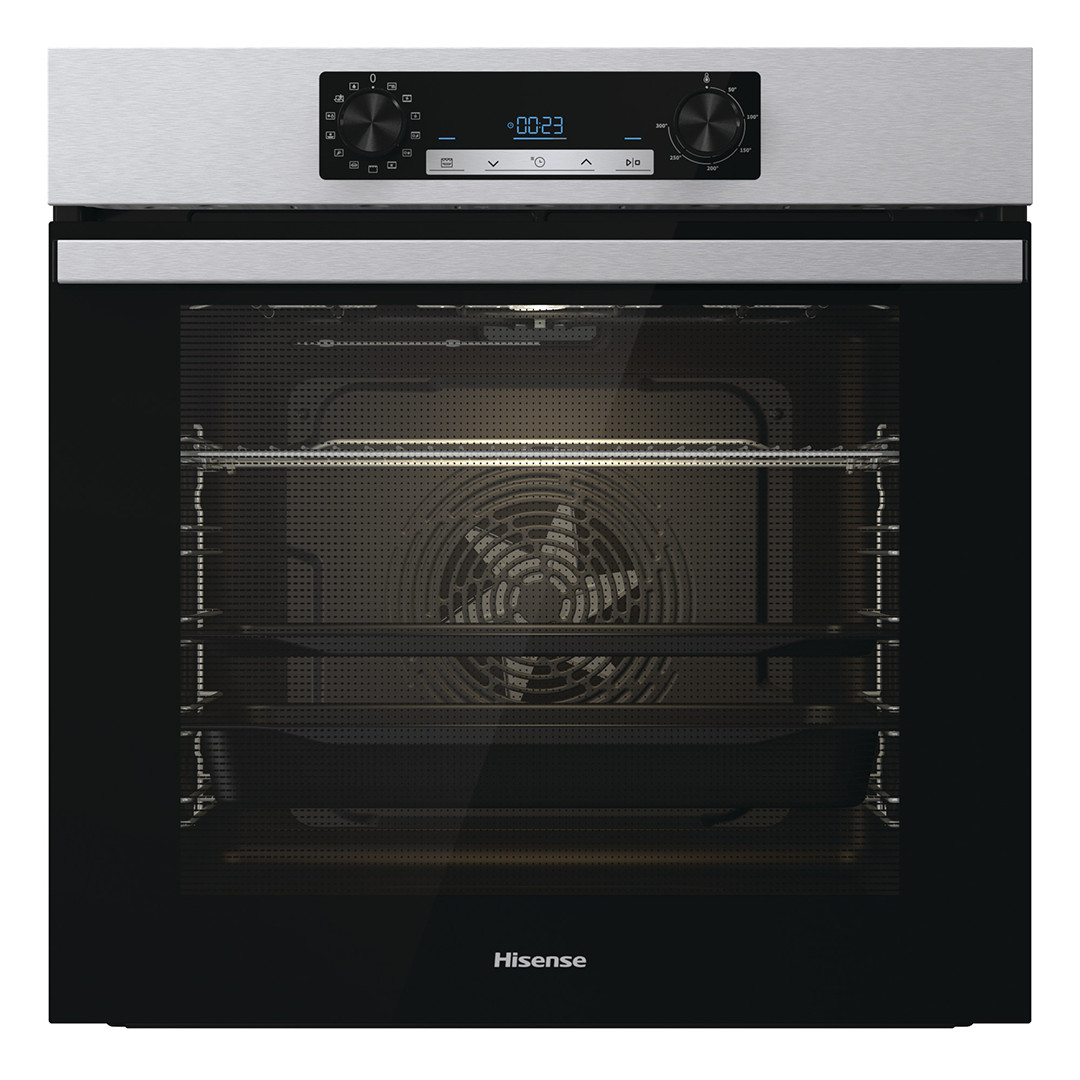 Hisense, пиролитическая очистка, 77 л, нерж. сталь - Интегрируемый духовой шкаф
