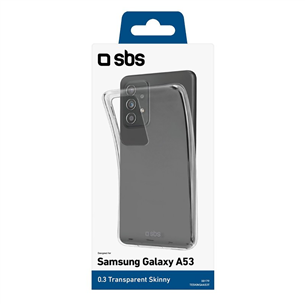 SBS Skinny Cover, Samsung Galaxy A53, läbipaistev - Silikoonümbris