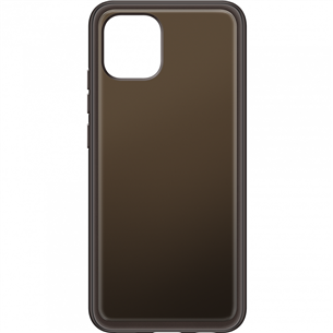 Samsung Galaxy A03, черный - Силиконовый чехол EF-QA036TBEGEU