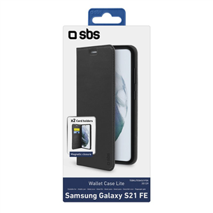 SBS, Samsung Galaxy S21 FE, черный - Чехол TEBKLITESAS21FEK