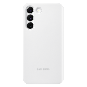 Samsung Galaxy S22 Smart Clear View, white - Smartphone cover