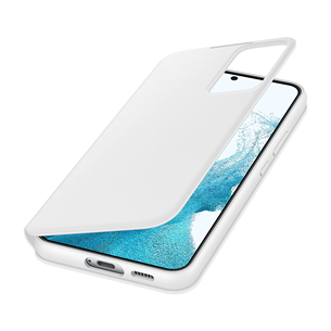 Samsung Galaxy S22+ S-View Flip Cover, valge - Nutitelefoni kaaned