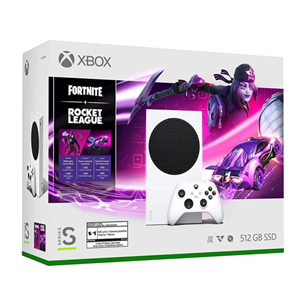Microsoft Xbox Series S All-Digital + Fortnite + Rocket League, 512 GB, valge - Mängukonsool 889842893250