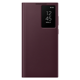 Samsung Galaxy S22 Ultra S-View Flip Cover, темно-красный - Чехол для смартфона EF-ZS908CEEGEE