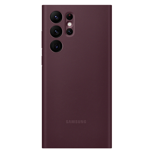 Samsung Galaxy S22 Ultra S-View Flip Cover, tumepunane - Nutitelefoni kaaned