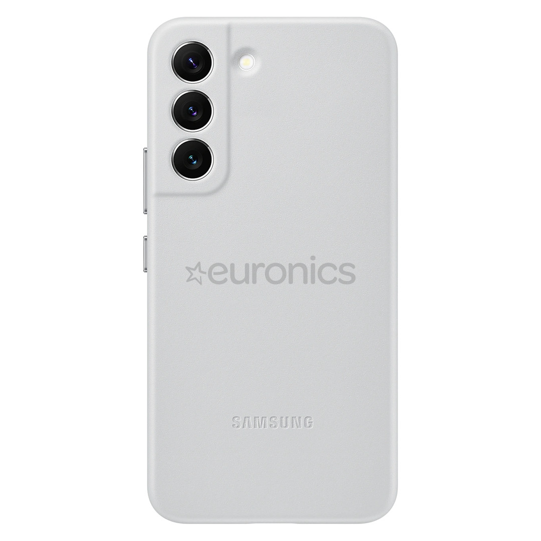Samsung Galaxy S22 Leather Cover, кожа, серый - Чехол для смартфона