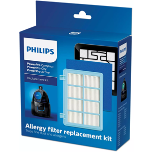 Philips Allergy H13 - Комплект фильтров для пылесосов PowerPro Compact и Active FC8010/02