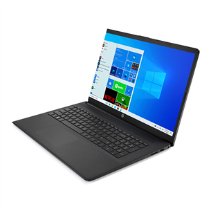 HP Laptop 17-cp0000no, 17.3'', HD+, Ryzen 3, 8GB, 256GB, black - Notebook