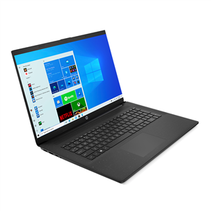 HP Laptop 17-cp0000no, 17,3'', HD+, Ryzen 3, 8 ГБ, 256 ГБ, черный - Ноутбук