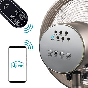 Djive Flowmate Classic 120 pedestal, hõbedane - Ventilaator