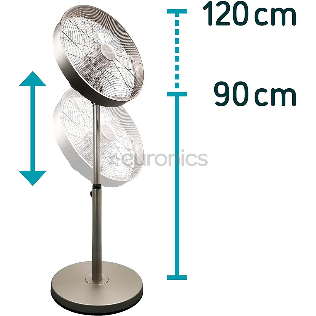 Djive Flowmate Classic 120 pedestal, hõbedane - Ventilaator