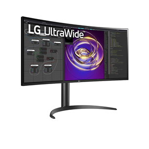 LG UltraWide WP85C, QHD, Nano IPS, 34", USB-C, nõgus, must - Monitor