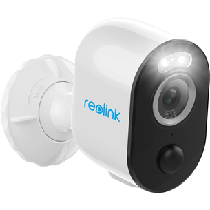 Reolink Argus 3 PRO, 4 МП, WiFi, обнаружение людей и автомобилей, ночной режим, белый - Беспроводная камера видеонаблюдения с подсветкой