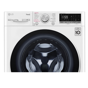 LG V500 Series, 9 kg / 6 kg, depth 56.5 cm, 1400 rpm - Washer-Dryer Combo