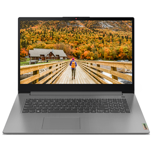 Lenovo IdeaPad 3 17ALC6, 17,3", Ryzen 5, 8 ГБ, 256 ГБ, W11, серый - Ноутбук