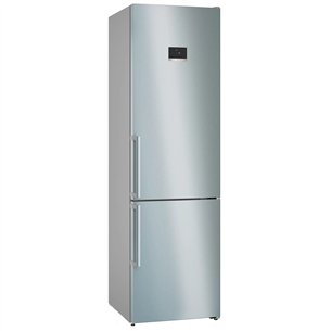 Bosch, NoFrost, 363 L, height 203 cm, inox - Refrigerator KGN39AIBT