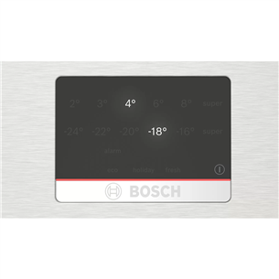 Bosch, NoFrost, 363 L, height 203 cm, inox - Refrigerator