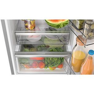 Bosch, NoFrost, 363 L, height 203 cm, inox - Refrigerator