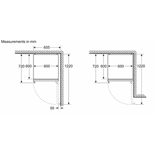 Bosch, NoFrost, 363 L, height 203 cm, inox - Refrigerator