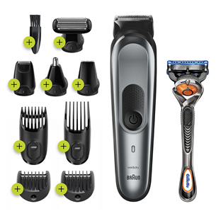 Braun 10-in-one, grey/black - Multi grooming kit MGK7221