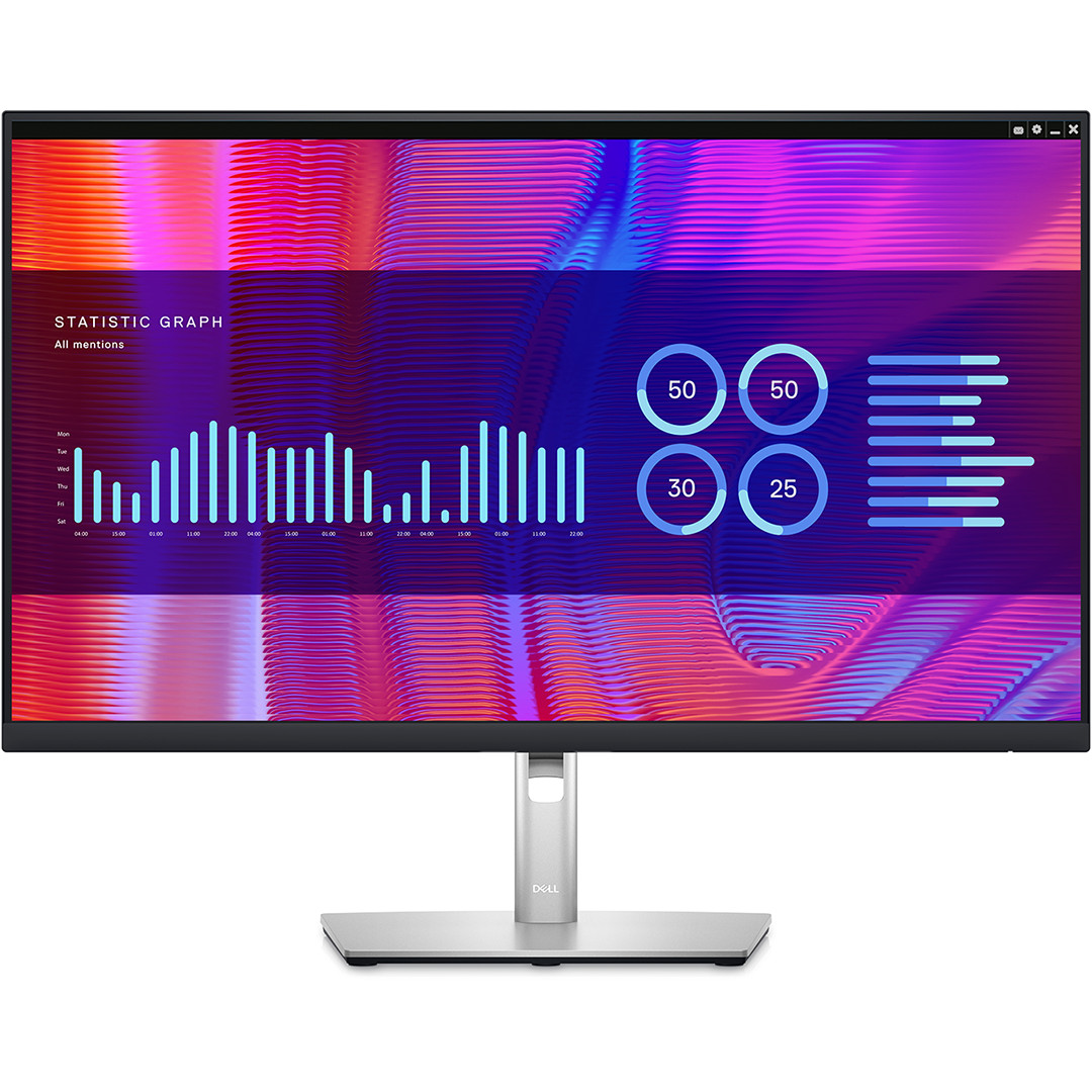 Dell P2723DE, 27'', QHD, LED IPS, LAN, USB-C, must/hõbe - Monitor