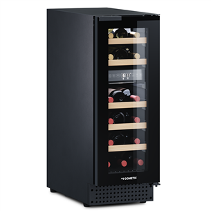 Dometic, capacity: 18 bottles, height 82 cm, black - Wine storage cabinet D18B