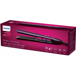 Philips 7000 Series, 120-230°C, фиолетовый - Щипцы для выпрямления волос