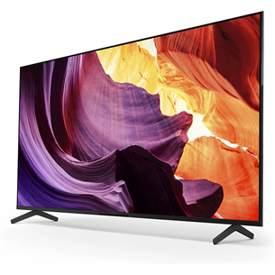 Sony X81K, 55'', 4K UHD, LED LCD, боковые ножки, черный - Телевизор